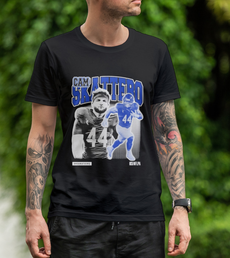 CAM Skattebo NFLPA Dreamathon Football Player 44 T-Shirt