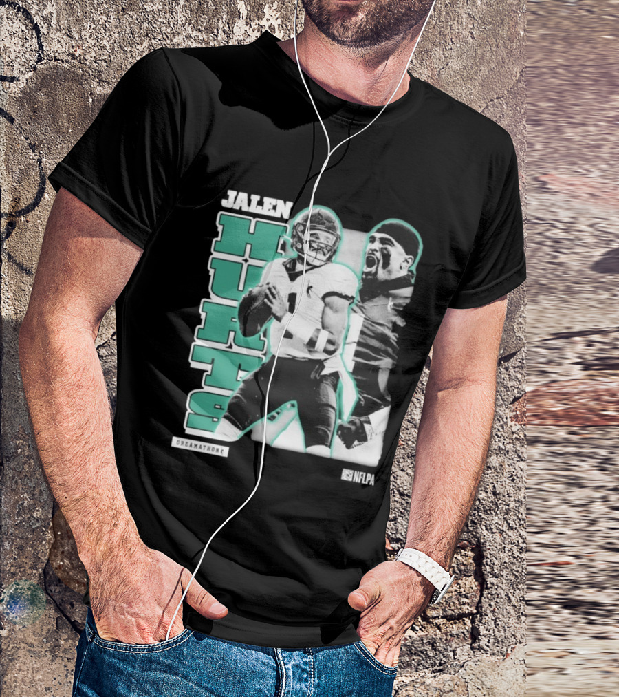 Jalen Hurts Dreamathon Philadelphia Eagles NFLPA Philly Football T-Shirt