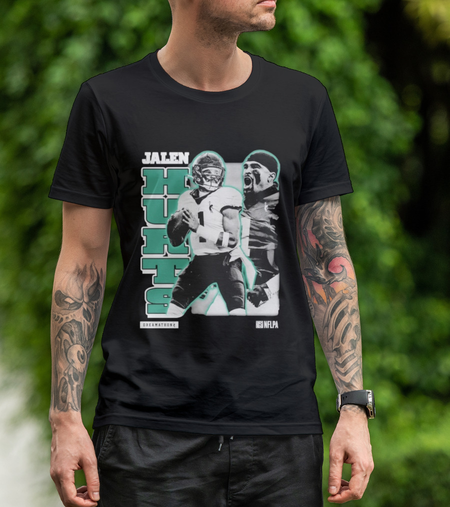 Jalen Hurts Dreamathon Philadelphia Eagles NFLPA Philly Football T-Shirt