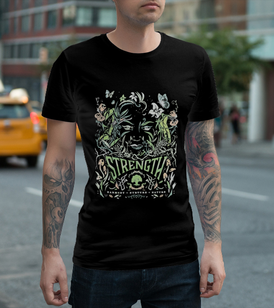 Strength Magic The Gathering Harmony Nurture Nature Mana Grail T-Shirt