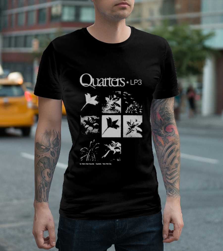 Quarters LP3 Flower Botanical Frames By The Departed Proceeds By Annie Hamilton T-Shirt