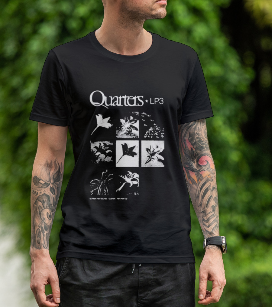 Quarters LP3 Flower Botanical Frames By The Departed Proceeds By Annie Hamilton T-Shirt