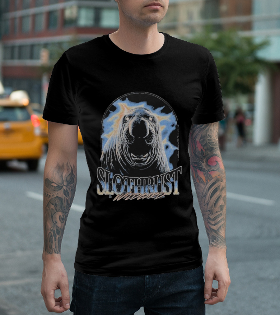 Slothrust Wildcard Walrus Thunderbolt Art T-Shirt