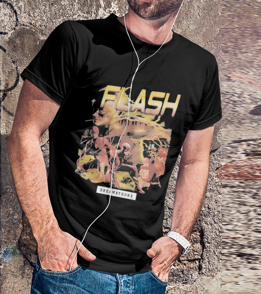 Flash Dreamathon Comic Heroes Lightning Collaboration T-Shirt
