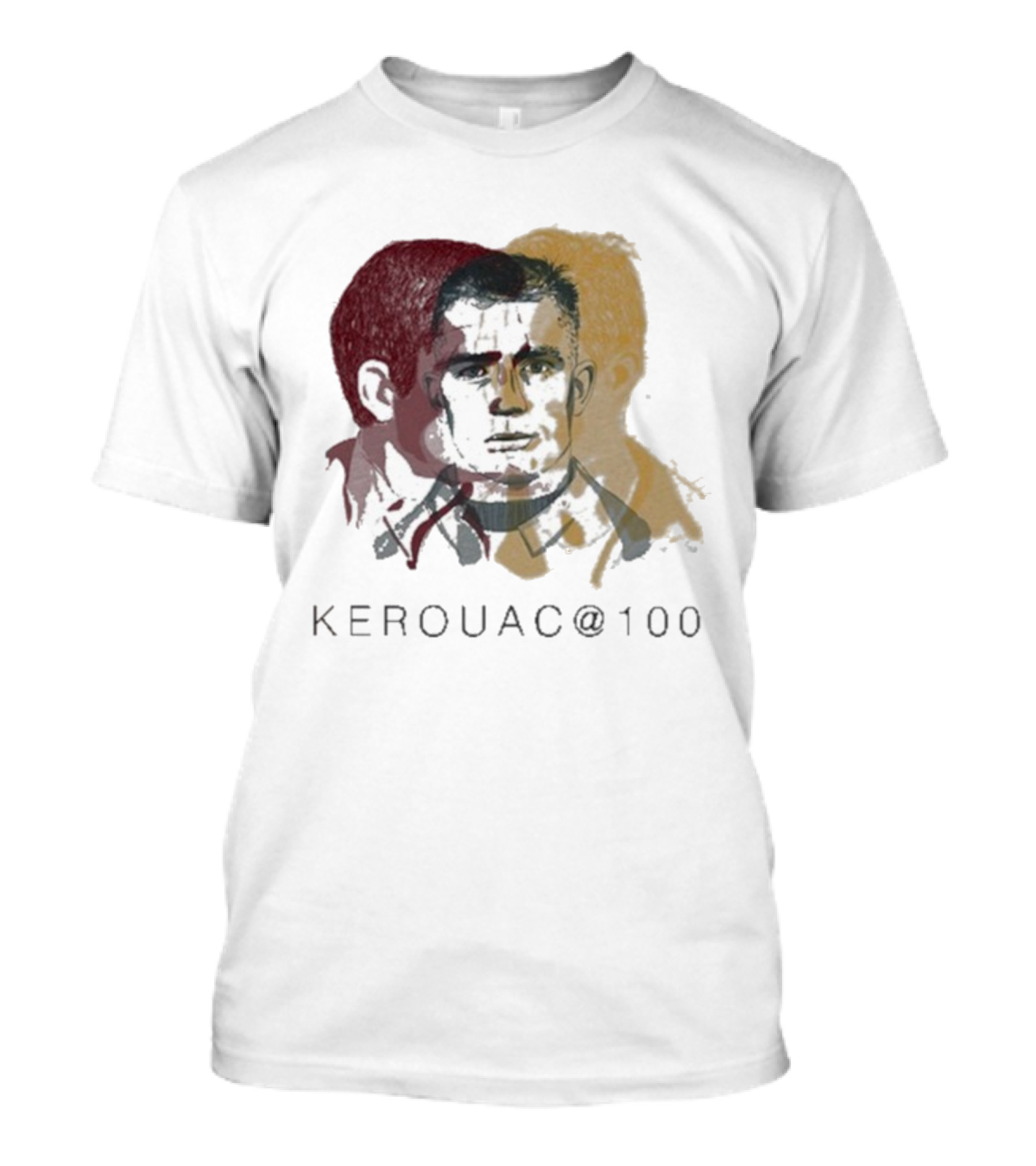 Kerouac @100 Profiles Literary Icon Centennial Tribute T-Shirt