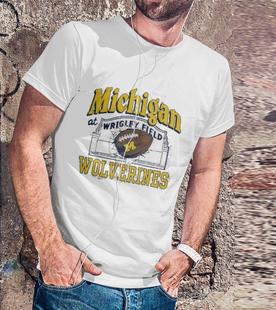 Michigan Wolverines At Wrigley Field Football Event T-Shirt