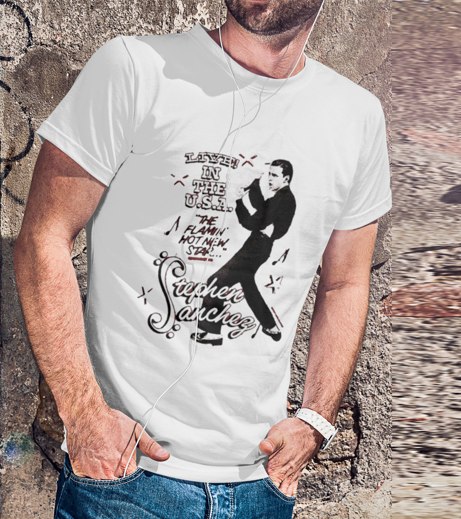 Stephen Sanchez Live In The USA Flamin’ Hot Star Retro Style T-Shirt