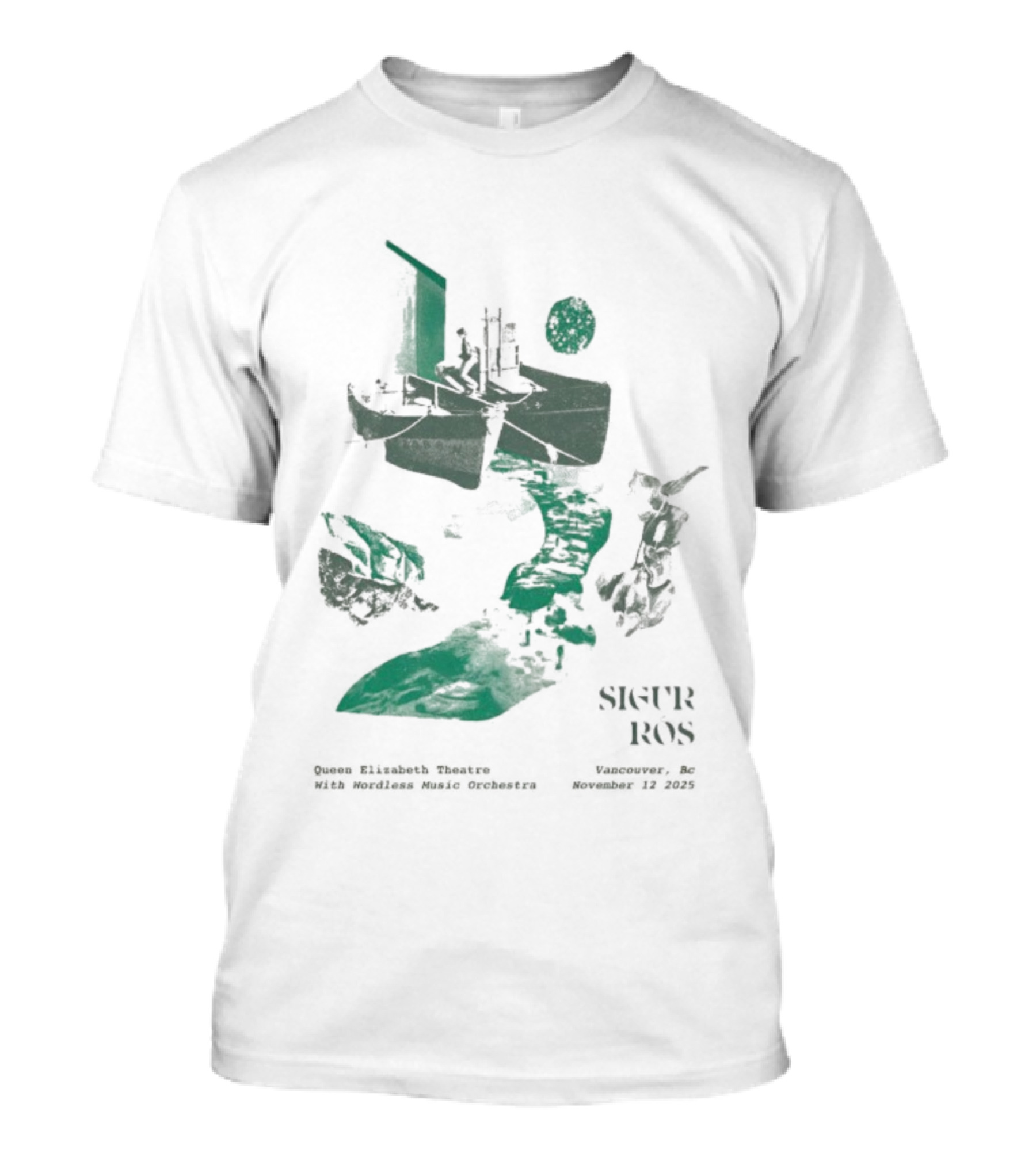 Sigur Ros 11 12 2025 Vancouver BC Queen Elizabeth Theatre Event T-Shirt