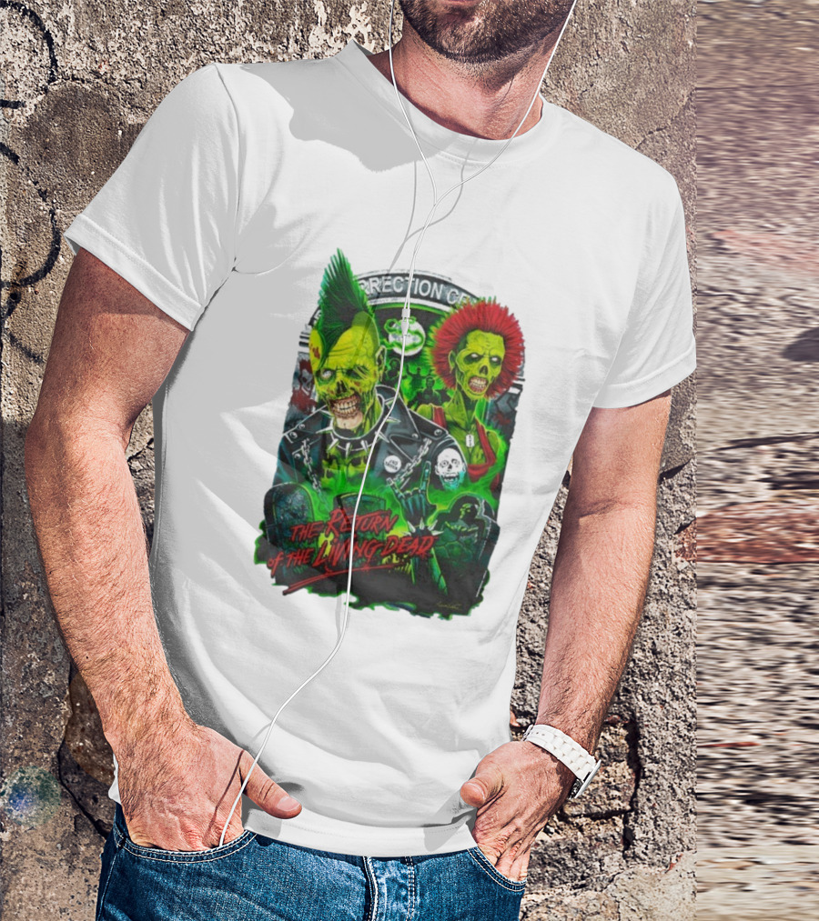 The Return Of The Living Dead Correctional Center Rot ‘N’ Roll Zombie Punk Compilation T-Shirt
