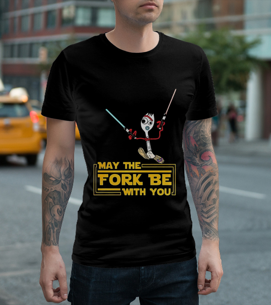 Forky May The Fork Be With You Star Wars Parody T-Shirt