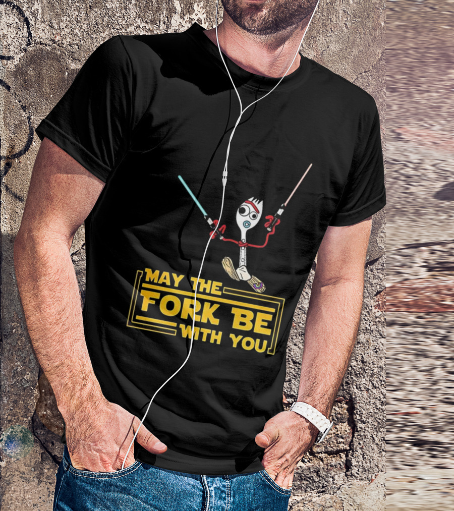 Forky May The Fork Be With You Star Wars Parody T-Shirt