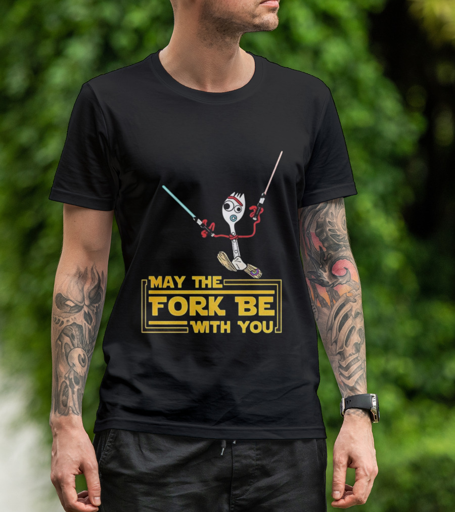 Forky May The Fork Be With You Star Wars Parody T-Shirt