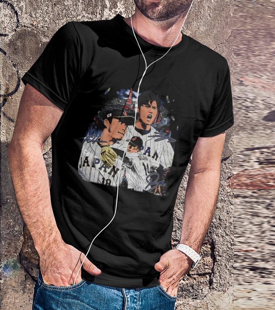 Japan Baseball Shohei Ohtani Tokyo Tower MLB Signatures T-Shirt