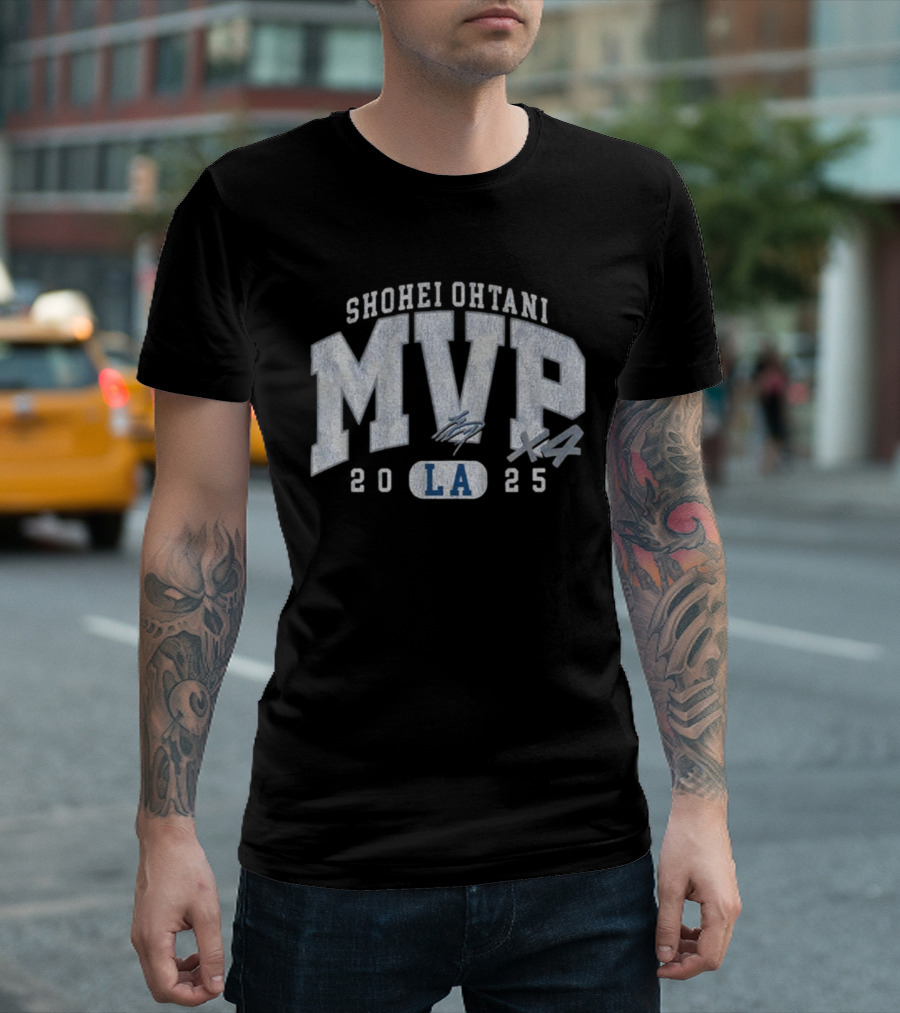 Shohei Ohtani MVP 2025 LA X4 T-Shirt