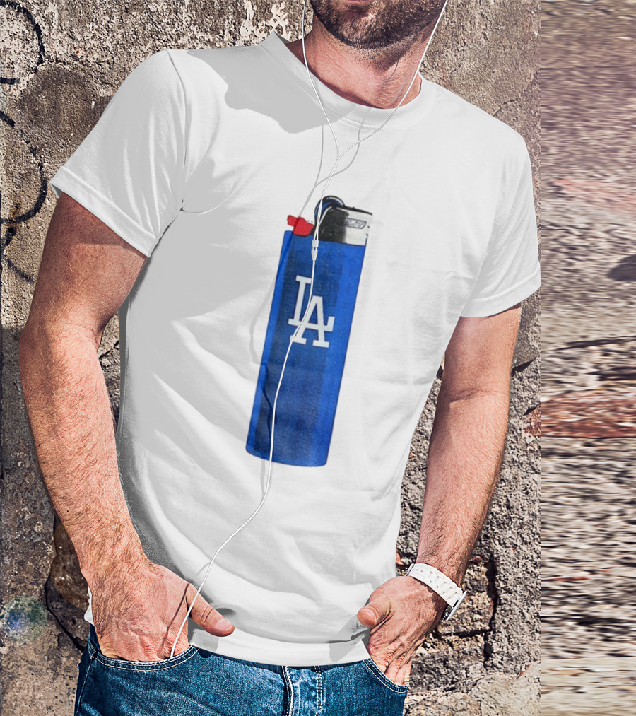 Los Angeles Dodgers MLB Baseball LA Blue Lighter T-Shirt