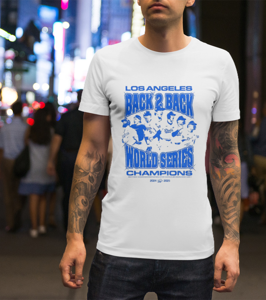 Los Angeles Back 2 Back World Series Champions 1992-1993 T-Shirt