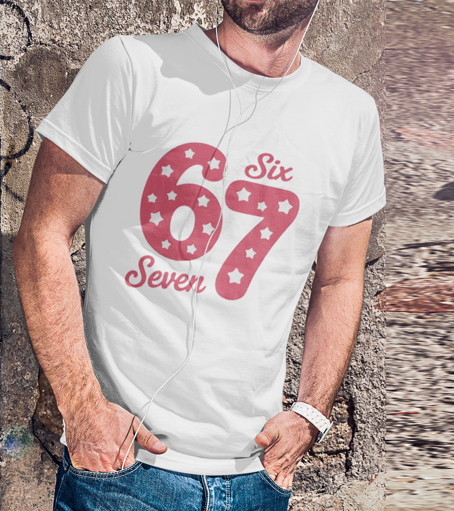 Six Seven 67 Pink Stars T-Shirt