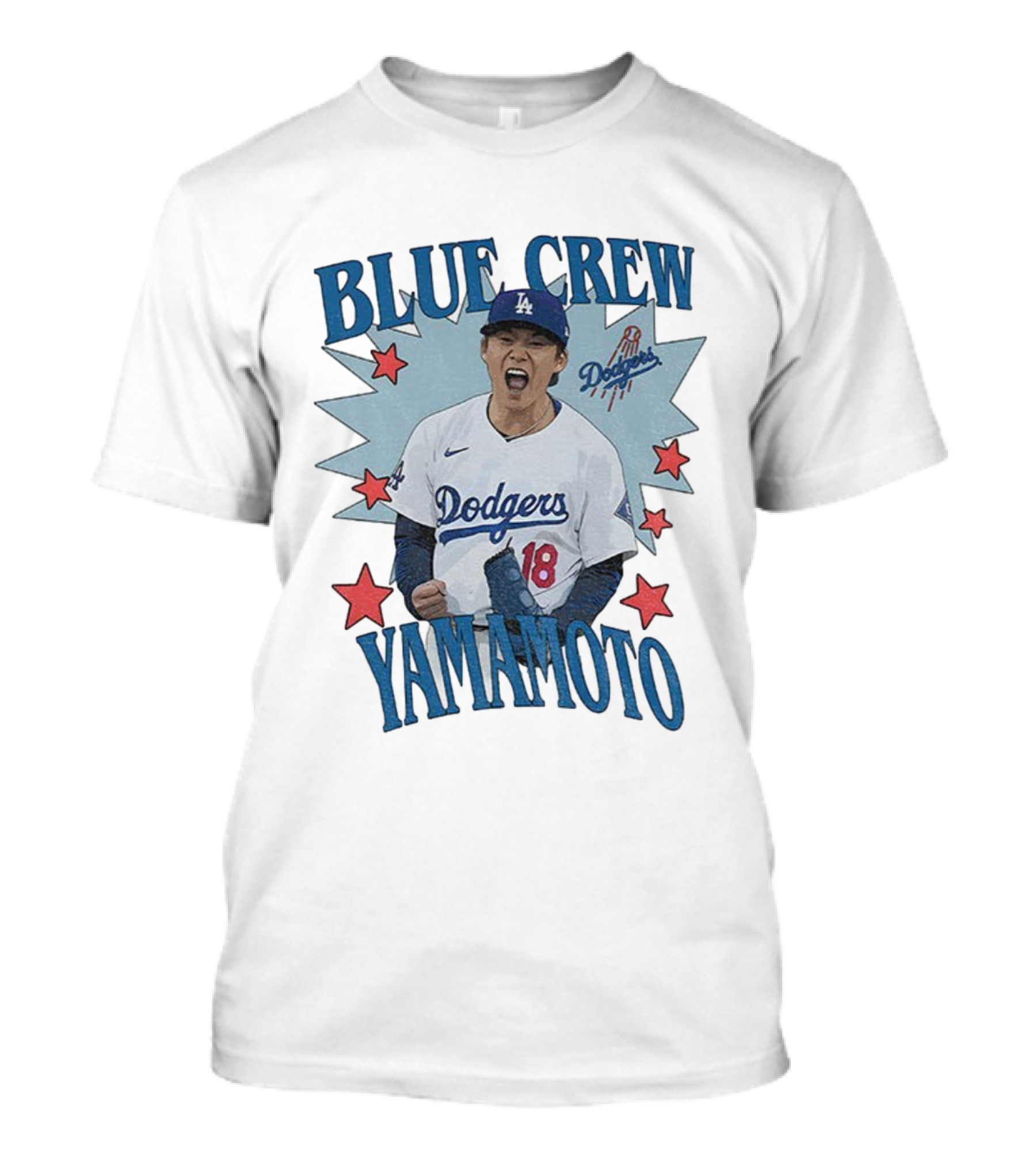 Blue Crew Yamamoto Dodgers Baseball Player Los Angeles 2025 T-Shirt