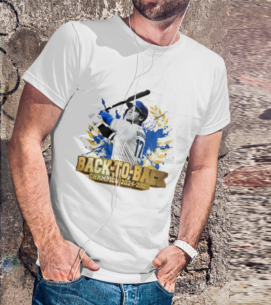 Shohei Ohtani Back-To-Back Champion 2024-2025 Dodgers MVP T-Shirt