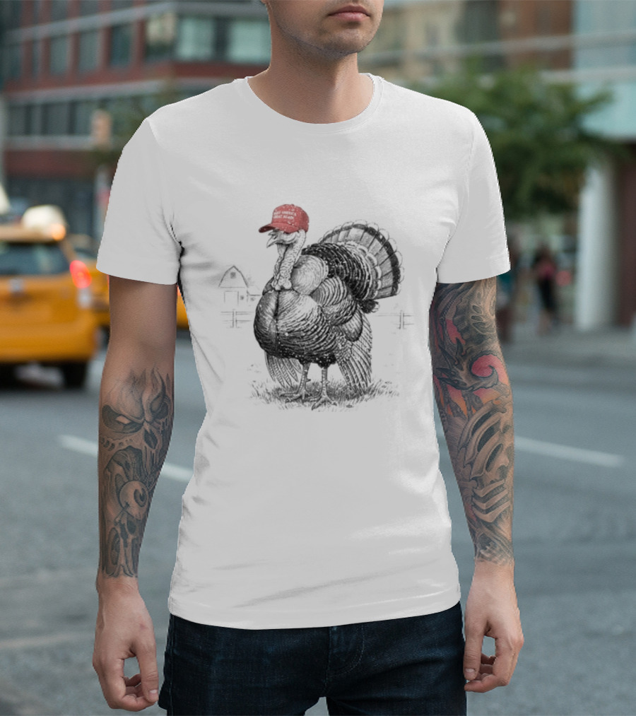 Turkey MAGA Hat Make Thanksgiving Great Again Trump Thanksgiving T-Shirt