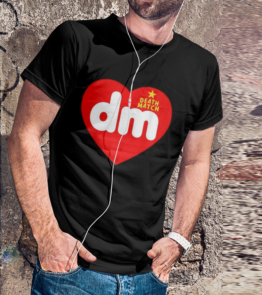 DM DeathMatch Heart Beanbag Bear T-Shirt