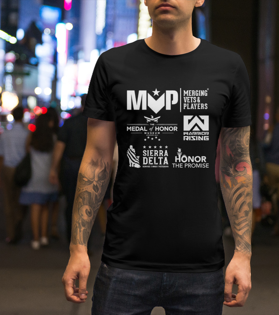 Merging Vets And Players Medal Of Honor Museum Warrior Rising Sierra Delta Honor The Promise T-Shirt