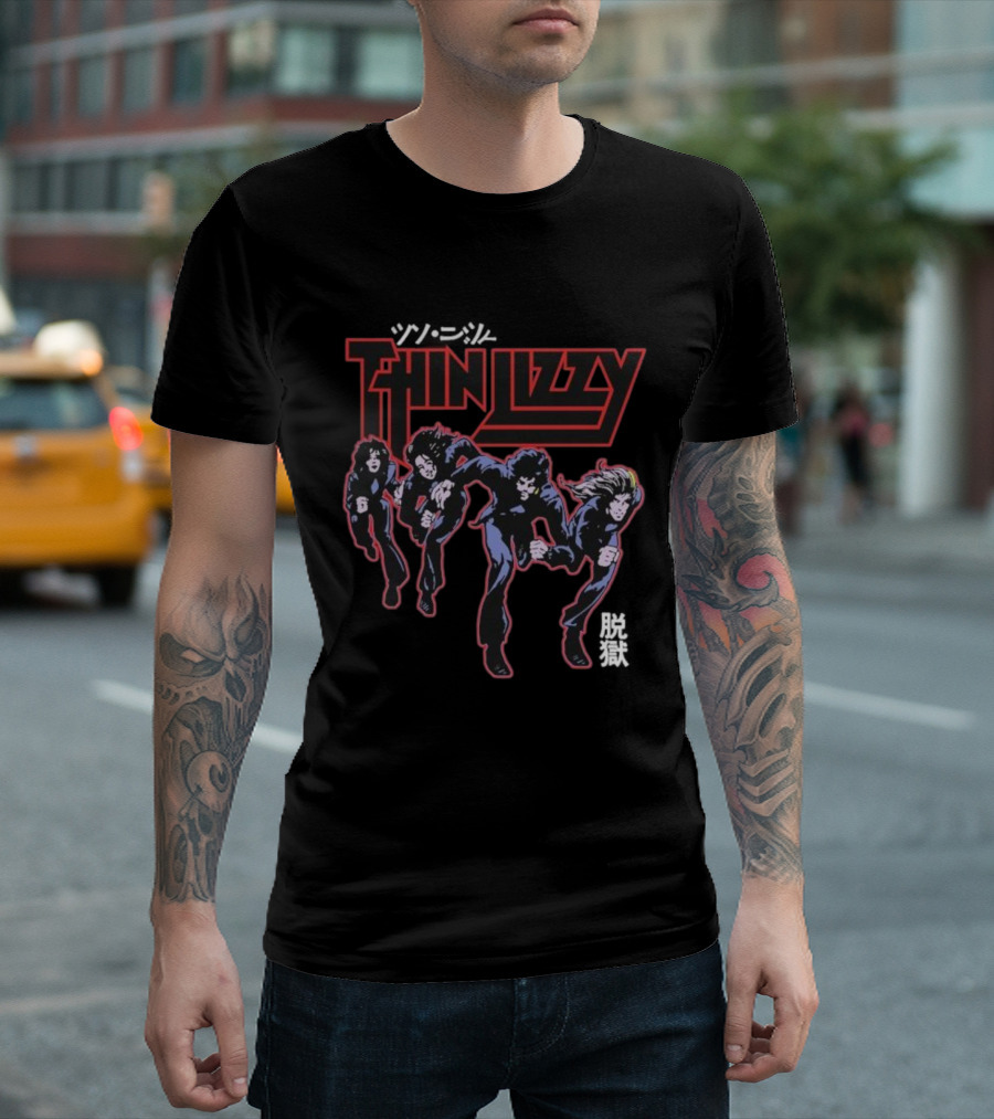 Thin Lizzy Jailbreak Explosion Band Album Art T-Shirt