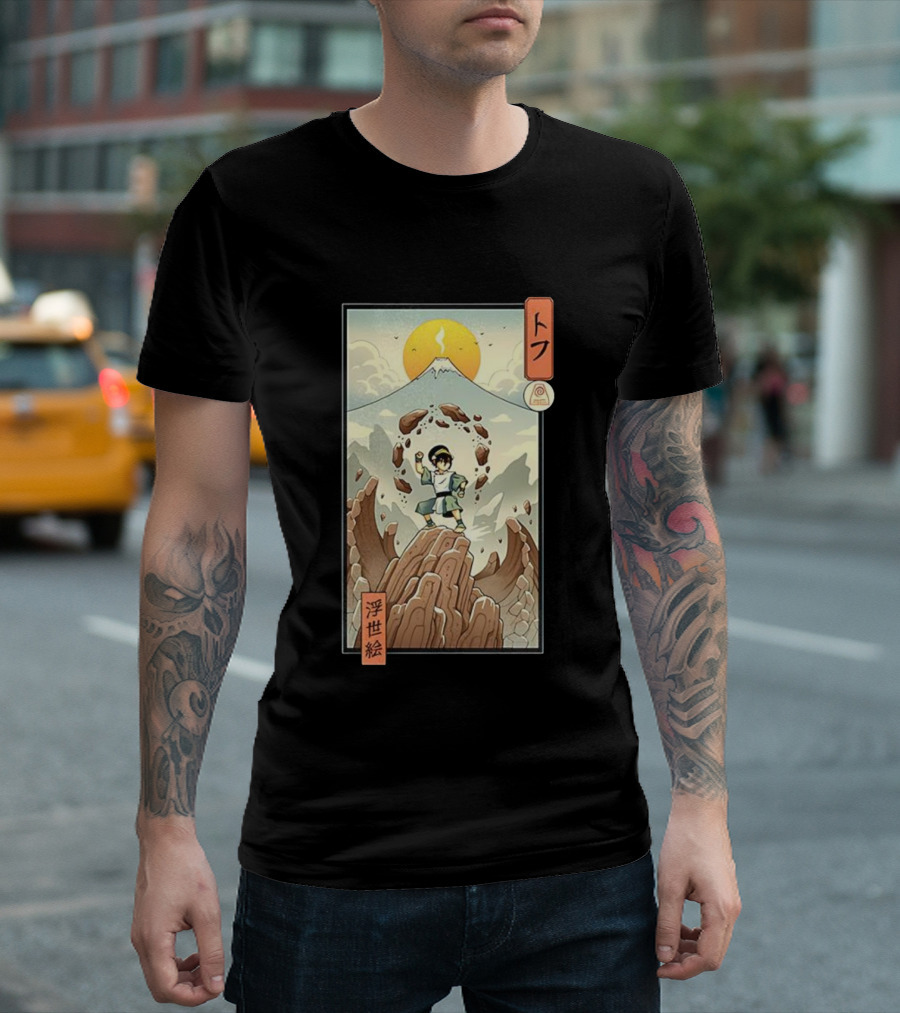 Toph Earth Nomad Ukiyo-e Japanese Style Avatar The Last Airbender T-Shirt