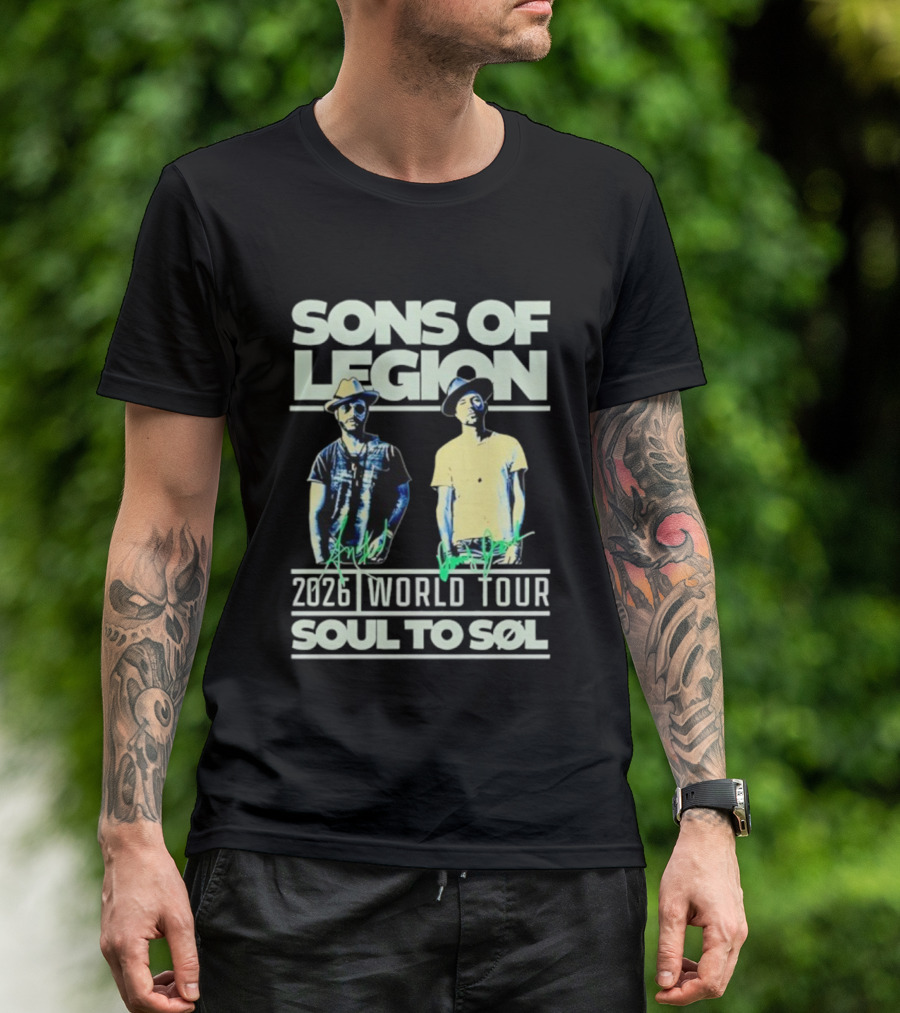Sons Of Legion 2026 World Tour Soul To SoL Adam McInnis And Daddy Jack T-Shirt