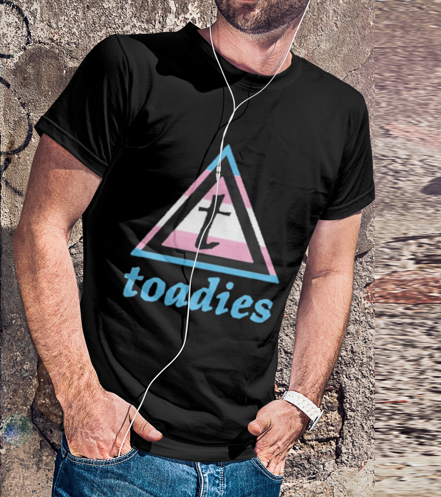 Toadies Trans Flag Triangle Pattern T-Shirt