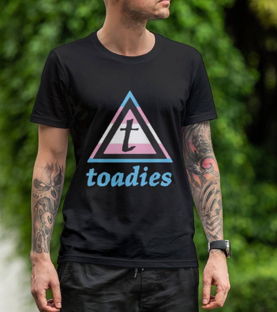 Toadies Trans Flag Triangle Pattern T-Shirt