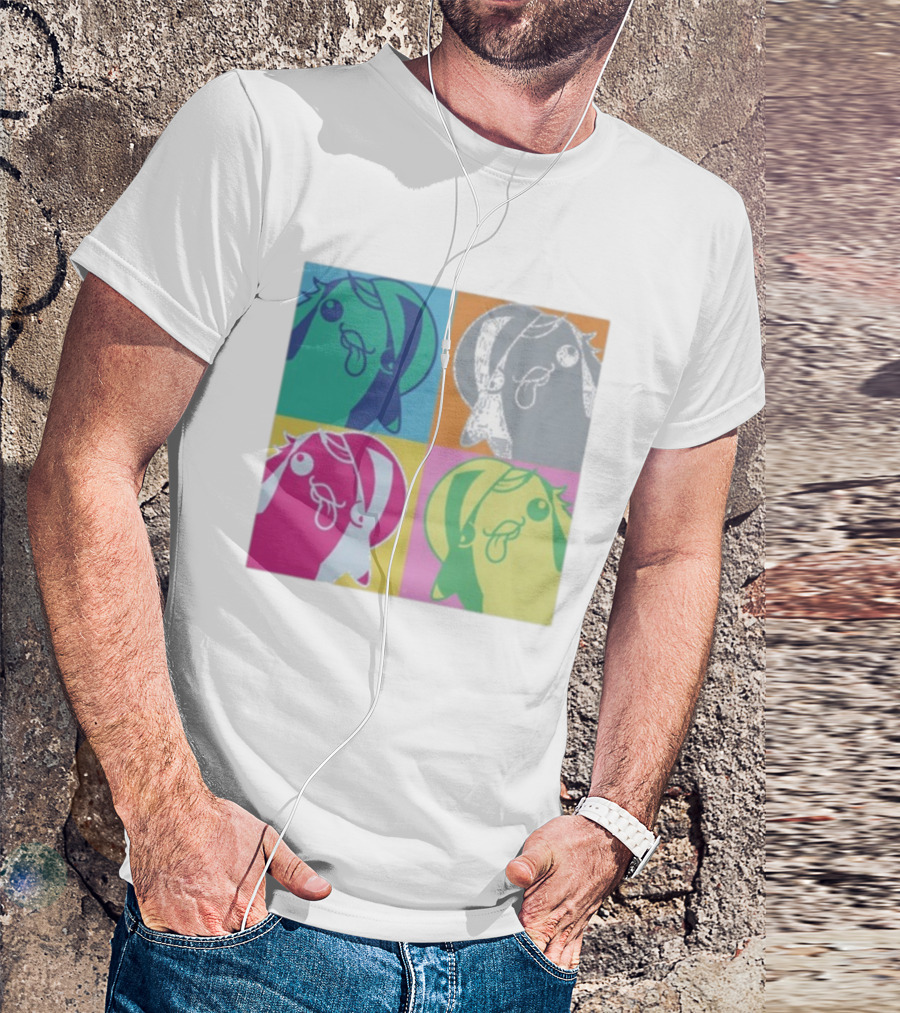 Bird650 Derp Colorful Pop Art Quad T-Shirt