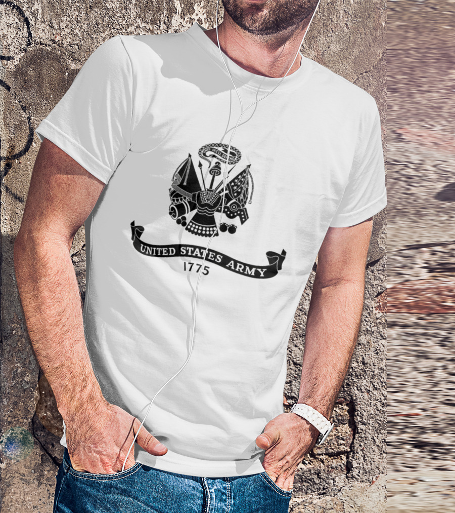 United States Army 250th Anniversary 1775 Emblem Celebration T-Shirt