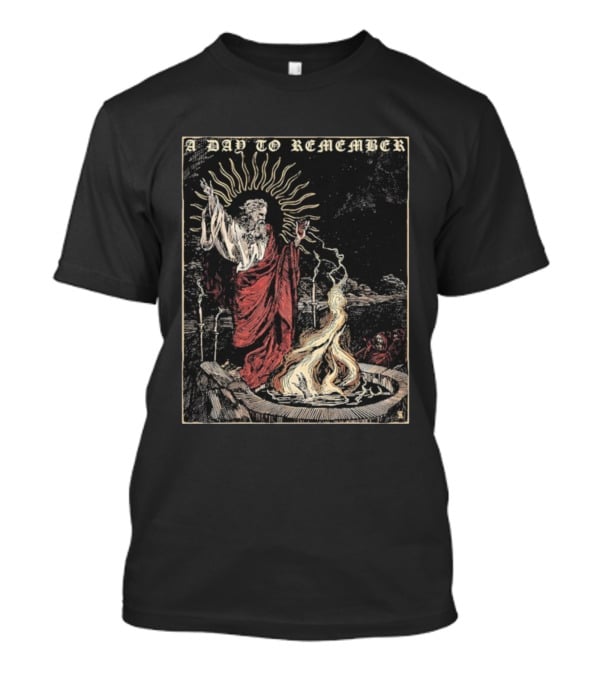 A Day To Remember Silence Graphic With Prophet And Fire Scene T-Shirt