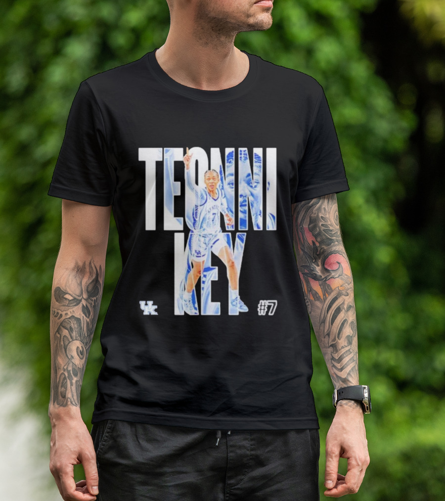 Teonni Key Kentucky Wildcats #7 Women’s Basketball NCAA UK Logo T-Shirt