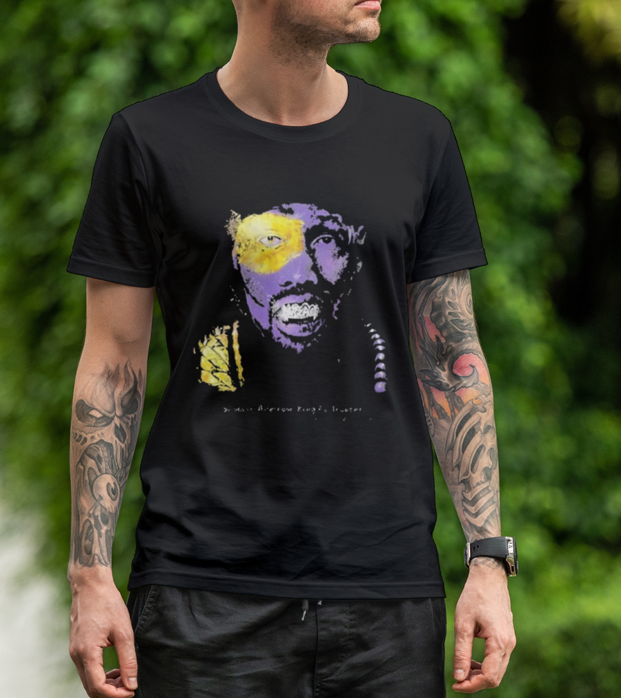 Bobby Digital Vs RZA Wu-Tang Clan Portrait Yellow Purple T-Shirt