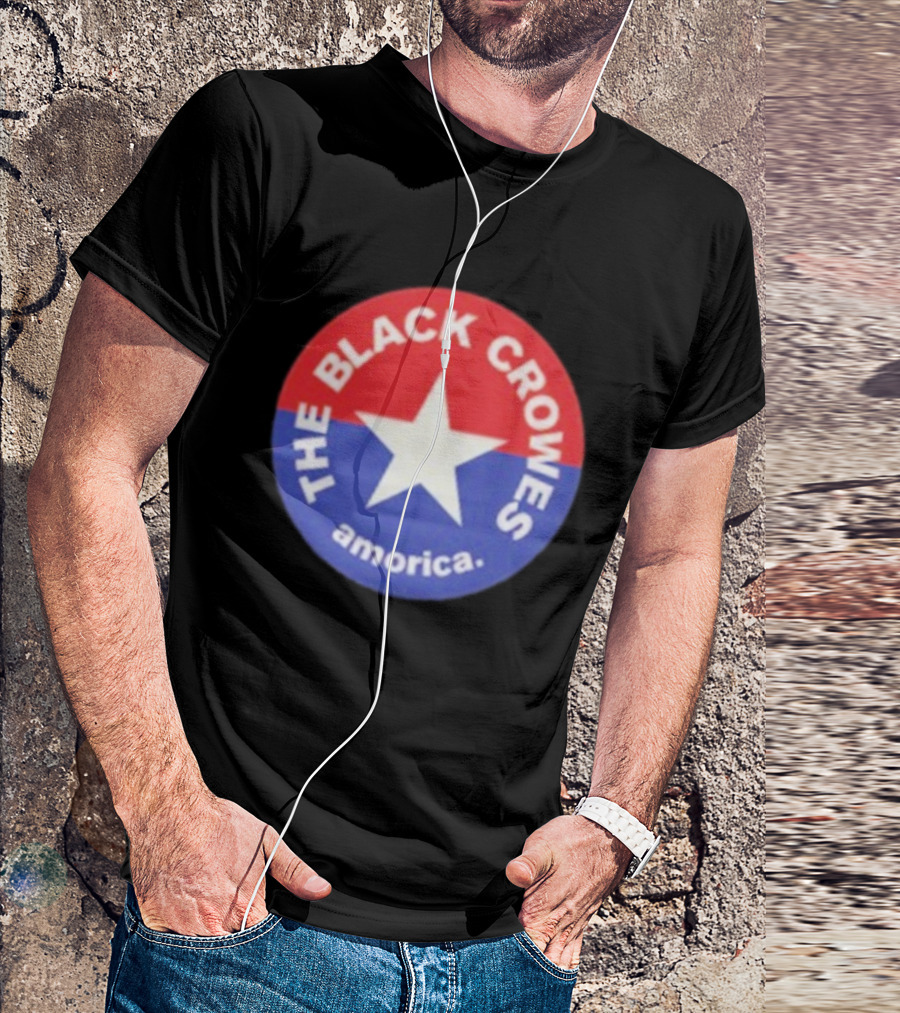 The Black Crowes Amorica Star Circle Emblem T-Shirt