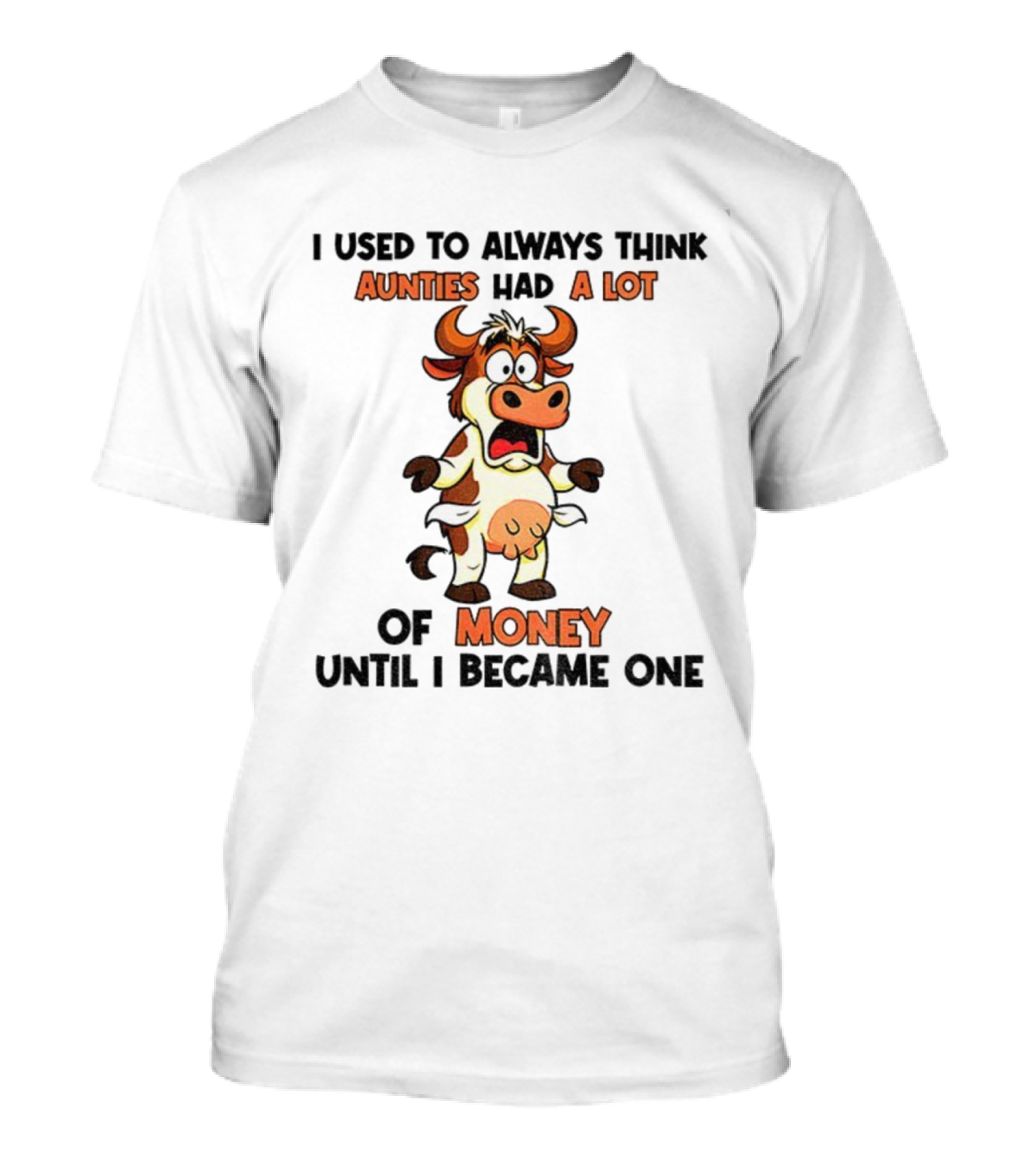 I Used To Always Think Aunties Had A Lot Of Money Cow Until I Became One T-Shirt