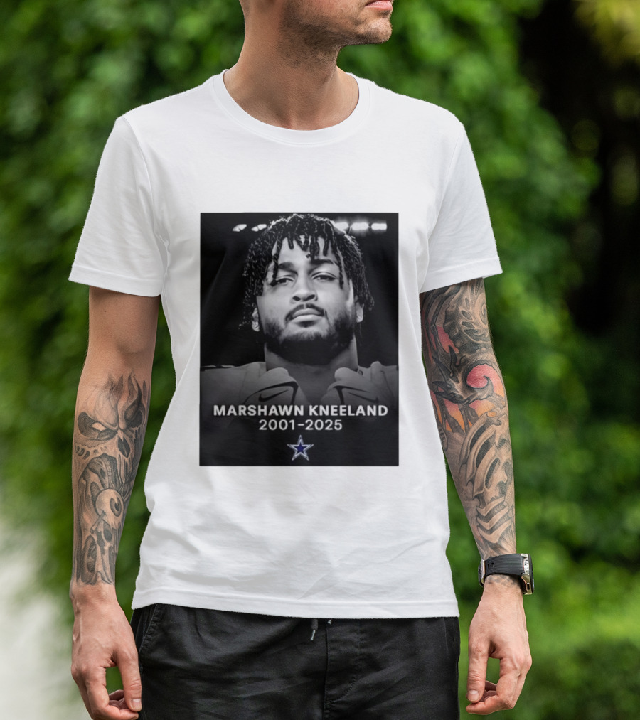 Marshawn Kneeland 2001-2025 Star Symbol Tribute T-Shirt