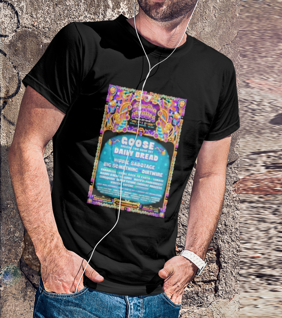 Florida Groove Festival April 11-12 2026 Central Florida Fairgrounds Goose Daily Bread Lineup T-Shirt
