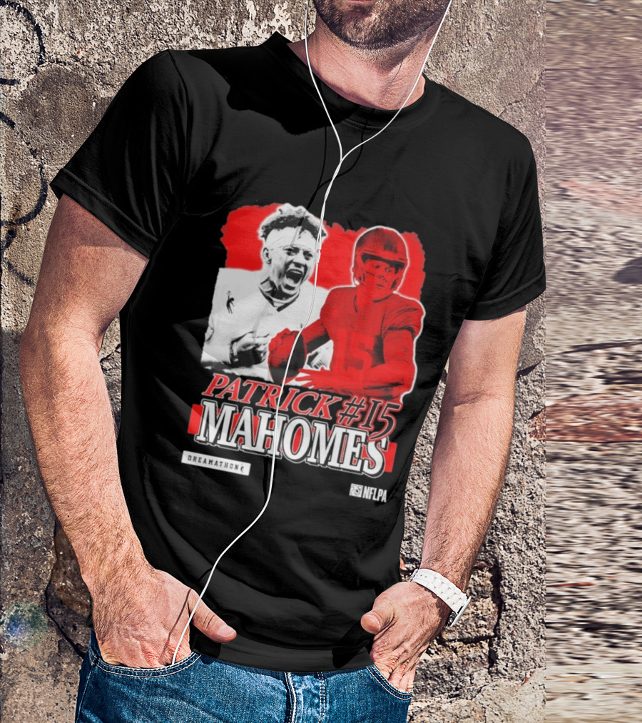 Patrick Mahomes #15 Dreamathon Red Football Legend T-Shirt