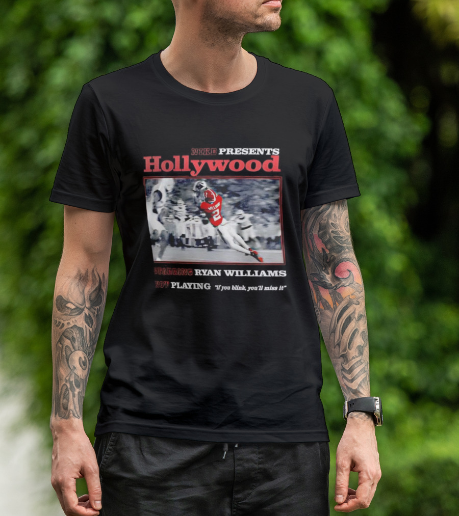 Ryan Williams Alabama Crimson Tide Hollywood Catch T-Shirt