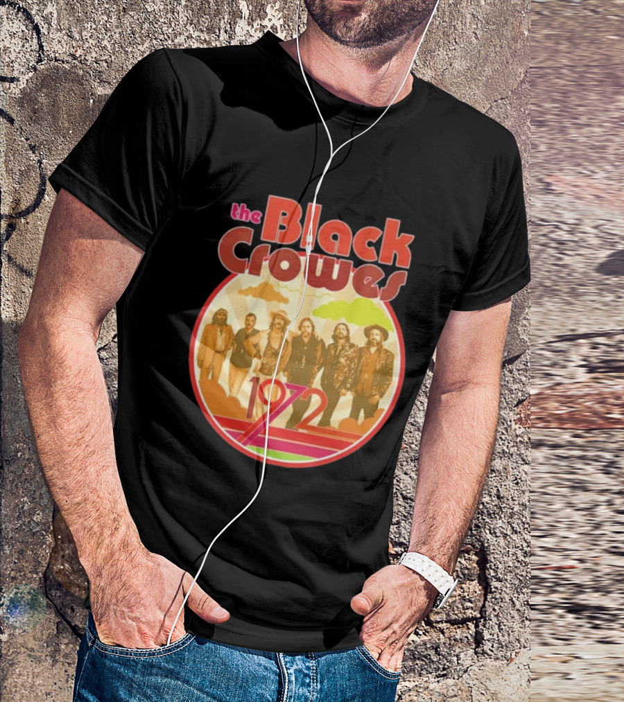The Black Crowes Retro 1972 Band Photo T-Shirt