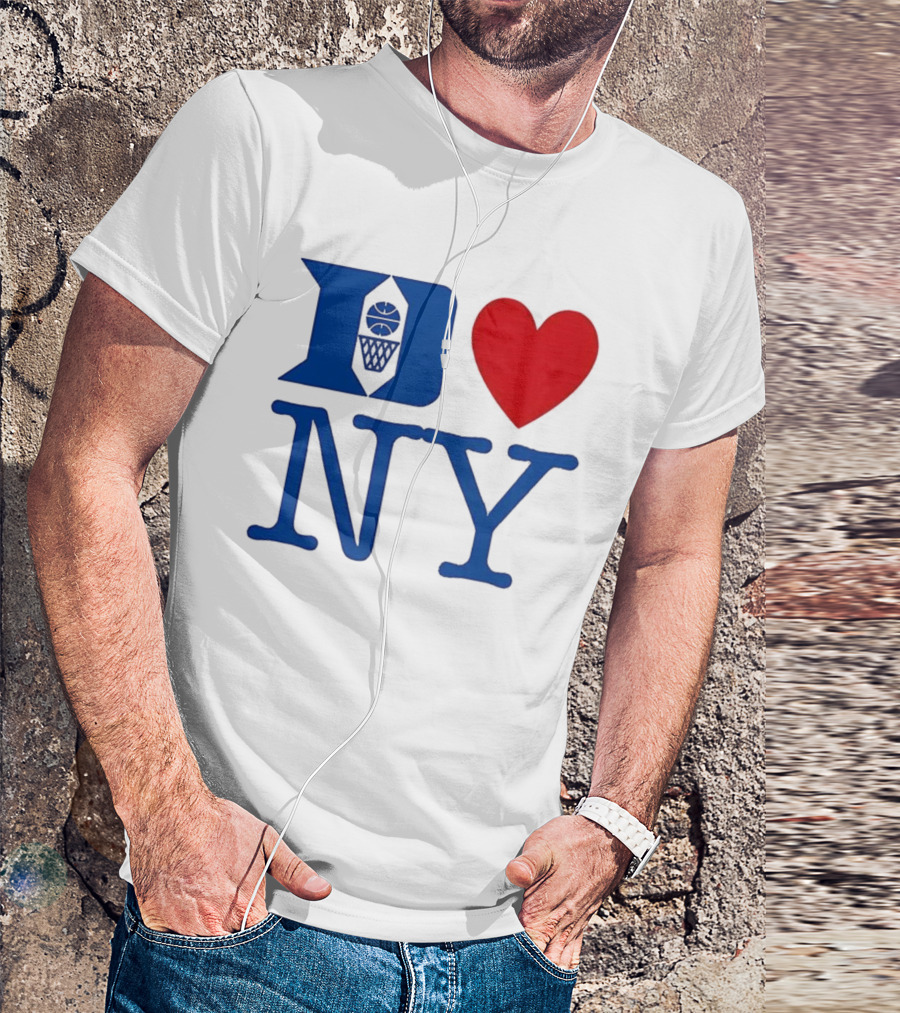 Duke Heart NY Basketball Symbol T-Shirt