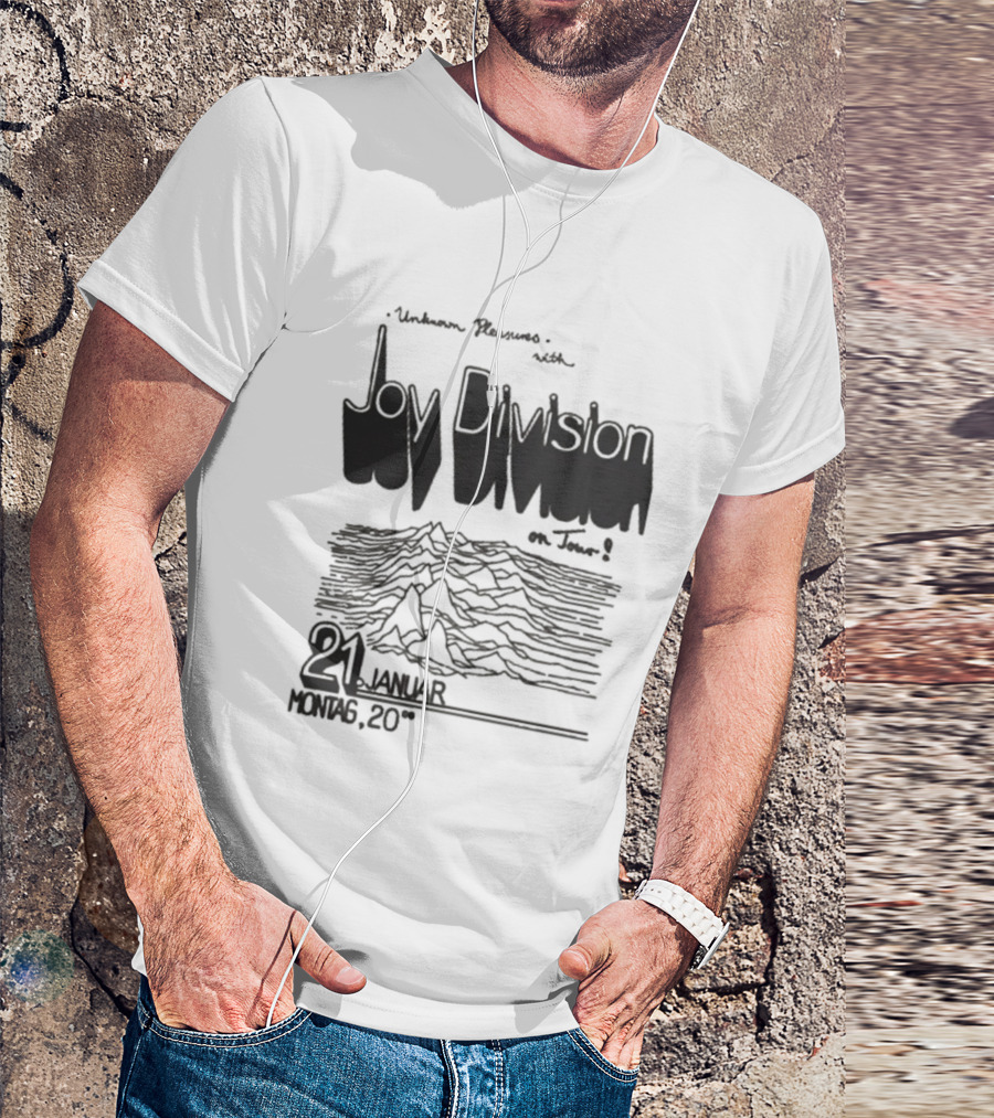 Joy Division Unknown Pleasures Tour 2025 21 Januar Montag 20 T-Shirt