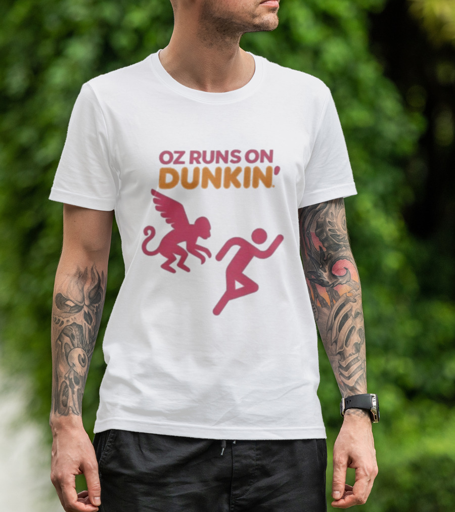 Wicked OZ Runs On Dunkin' Flying Monkey Chase T-Shirt