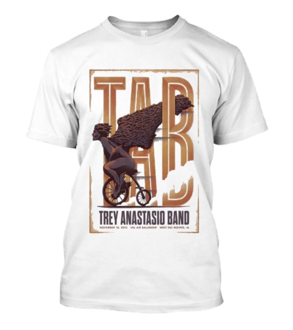 Trey Anastasio Band TAB Nov 18 2025 Val Air Ballroom West Des Moines Iowa Vintage Bicycle Rider T-Shirt