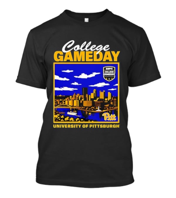 College Gameday ESPN Pitt Skyline University Of Pittsburgh T-Shirt