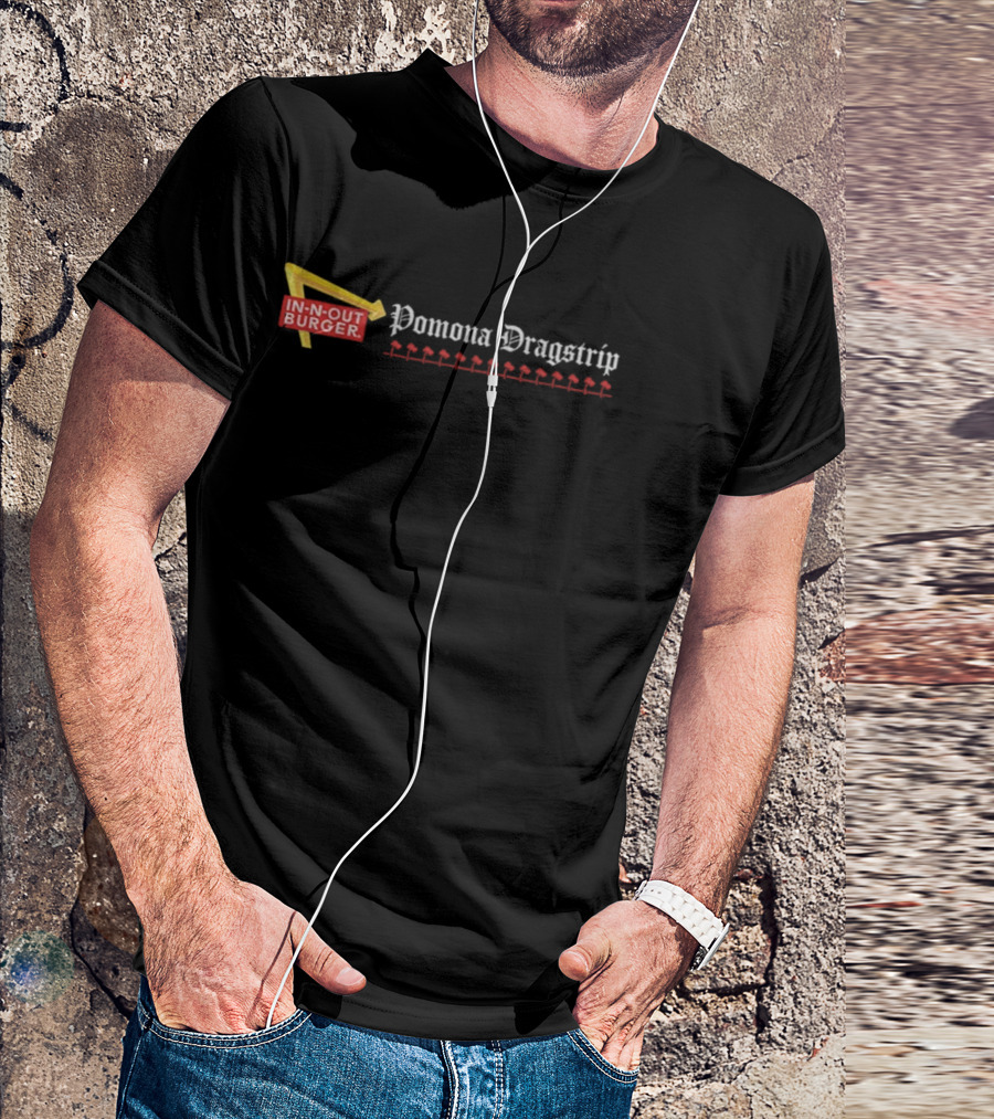 In-N-Out Burger Pomona Dragstrip Racing Theme T-Shirt