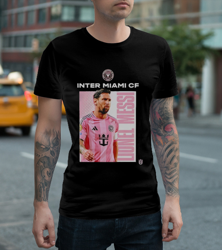 Inter Miami CF Lionel Messi Pink Jersey Program T-Shirt